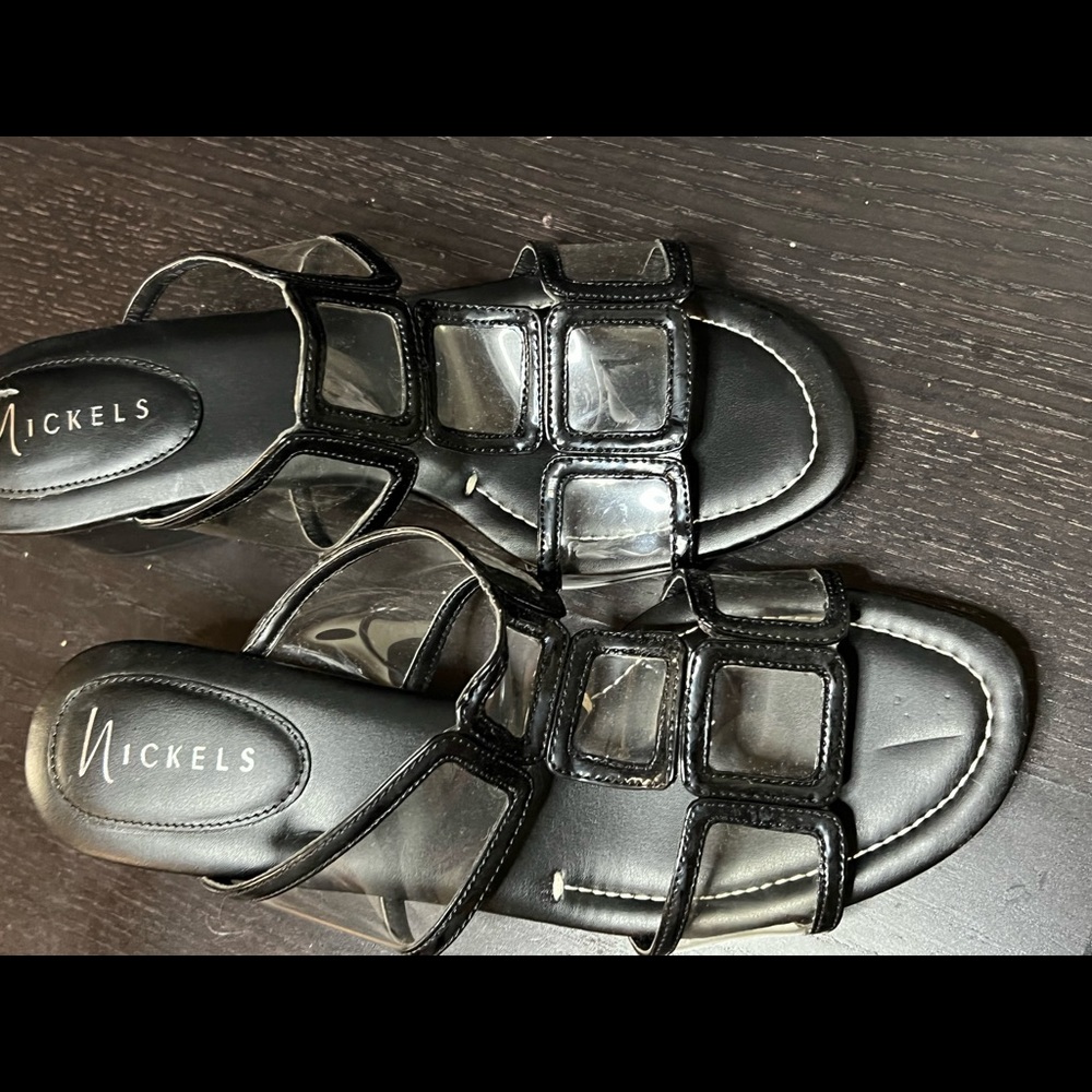 NWOT Nickels block heel slide sandal